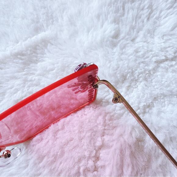 Nora Pink Square Sunglasses - Picture 10 of 13